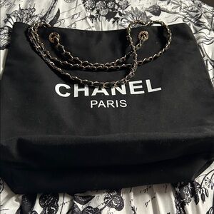 Chanel Beauty VIP Black Canvas Tote Bag GWP